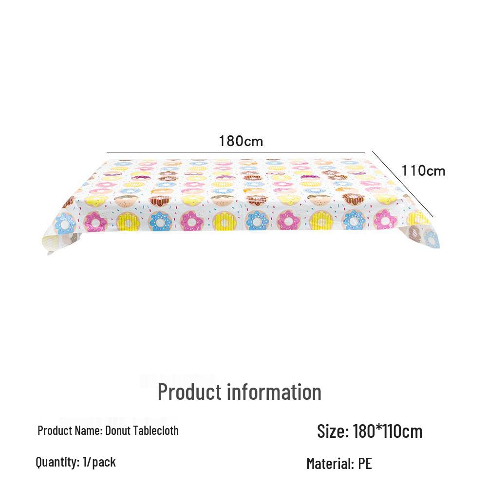 In-Stock Disposable PE Tablecloth for Valentine s & St. Patrick s Day Parties