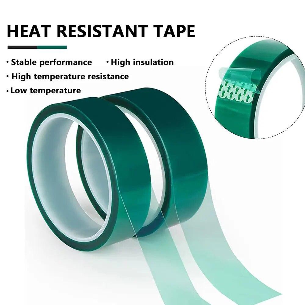 

Green Heat Resistant PET Film, Polyimide Adhesive Tape, Heat-resistant Polyethylene Film,Width:25mm Length 33m 25mm&33m&0.06mm зелёный