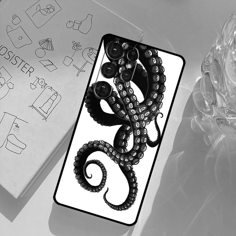 Marine Life Ocean Octopus Case For Samsung Galaxy S23 S21 S22 Ultra S20 FE S8 S9 S10 Plus Note 10 Note 20 Ultra Cover