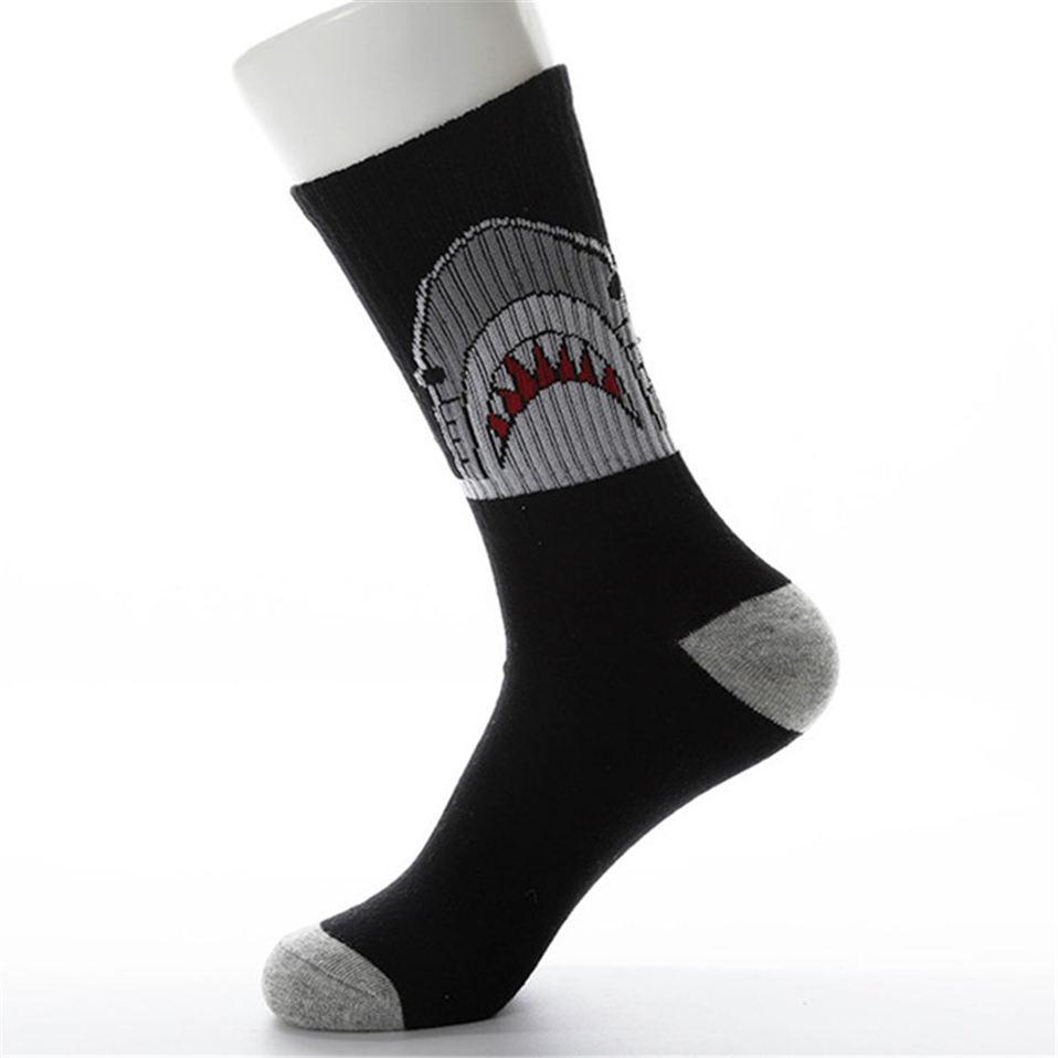 Casual Cotton Socks Shark Fashion Hip Hop Style Socks Skateboard Animal Funny Sox