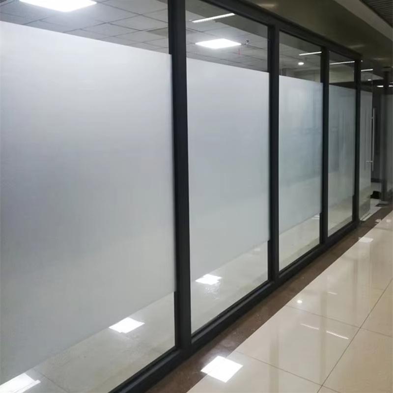 Non Adhesive Static Reusable Frosted Shower Window Glass Door Bathroom Sticker Privacy Film Home Office