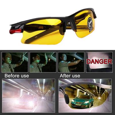 Lunettes de vision nocturne pour voiture et moto Hommes Femmes Anti-éblouissement Sécurité Conduite Extérieur Cyclisme Équitation Ski Protection des yeux Lunettes de soleil