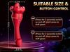 Realistic Tongue Vibrator 10-Speed Clit Licker Silicone Adult Toy for Women Red Stimulator