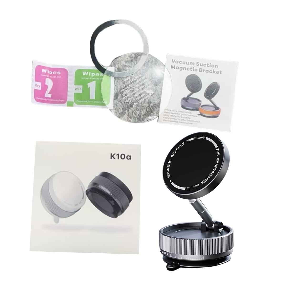 

Магнитная подставка для телефона Yousheng для MagSafe N52, магнитное крепление для телефона с кольцом, складной универсальный автомобильный держатель для телефона для iPhone чёрный