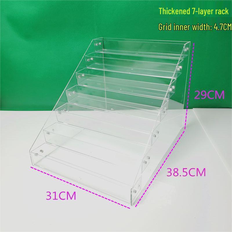 Acrylic Nail Polish & Cosmetics Display Stand with Dustproof Cover