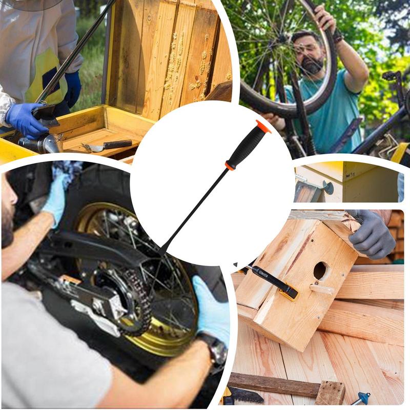Pry Bars Heavy Duty Multipurpose Prying Crowbar Heavy Duty Nail Puller Lifting Prybar Tool With Strike Cap For Home And Garage