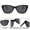 2PCS Cat Eye Retro Sunglasses Female Brand Designer Fashion Gradient Sunglasses Female Retro Sunglasses Outdoor Sunshade