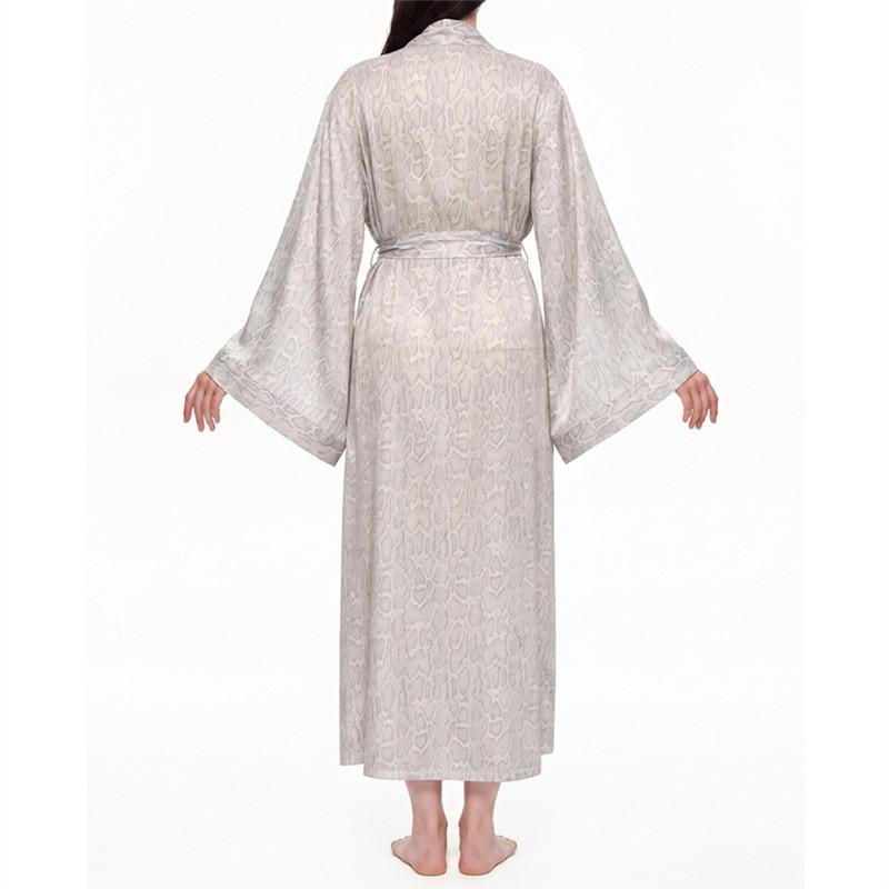 Home Long Sleeved Nightgown for Women Sexy Morning Gown Loose Sleepwear Comfortable Bathrobe