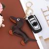 4pcs Leather Dachshund Keychain Dachshund Keychain Bag Pendant Key Chain Cute Puppy Dog Charm Gifts