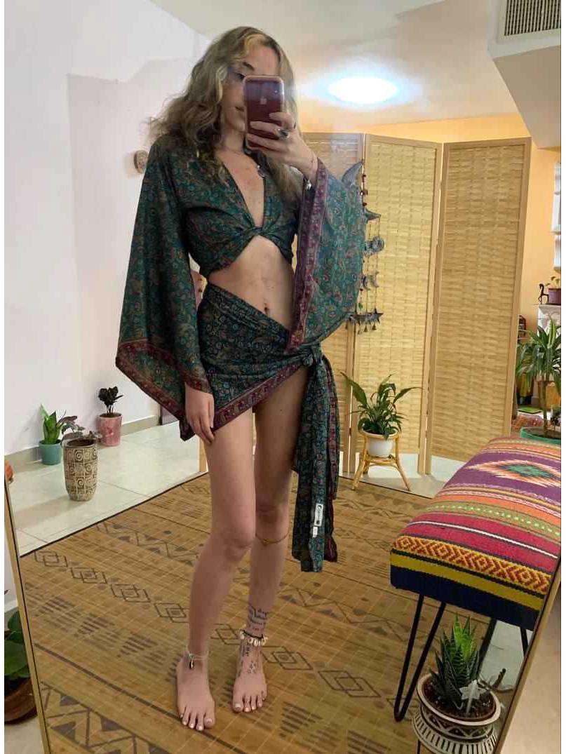 

Европейская и американская богемная пляжная одежда 2025 (Нижнее белье не входит в комплект) S