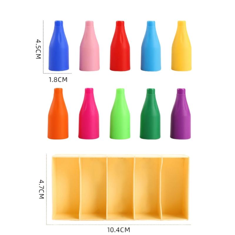 

1 Set Early Education Logical Thinking Games Drink To Drink Color Sorting Cup Color Matching Classification Montessori Toys
