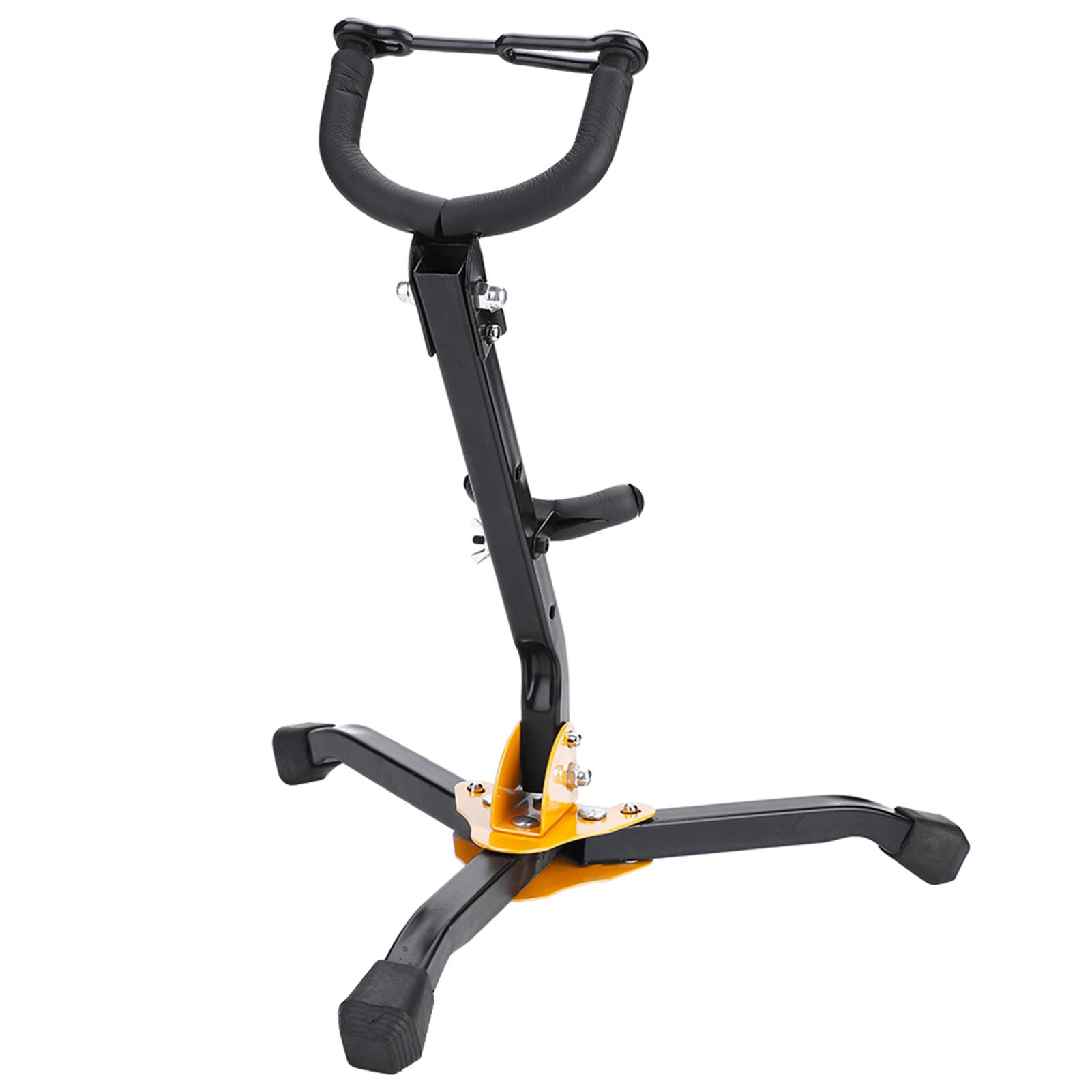 

Metal Foldable Adjustable Alto Tenor Sax Saxophone Tripod Stand белый