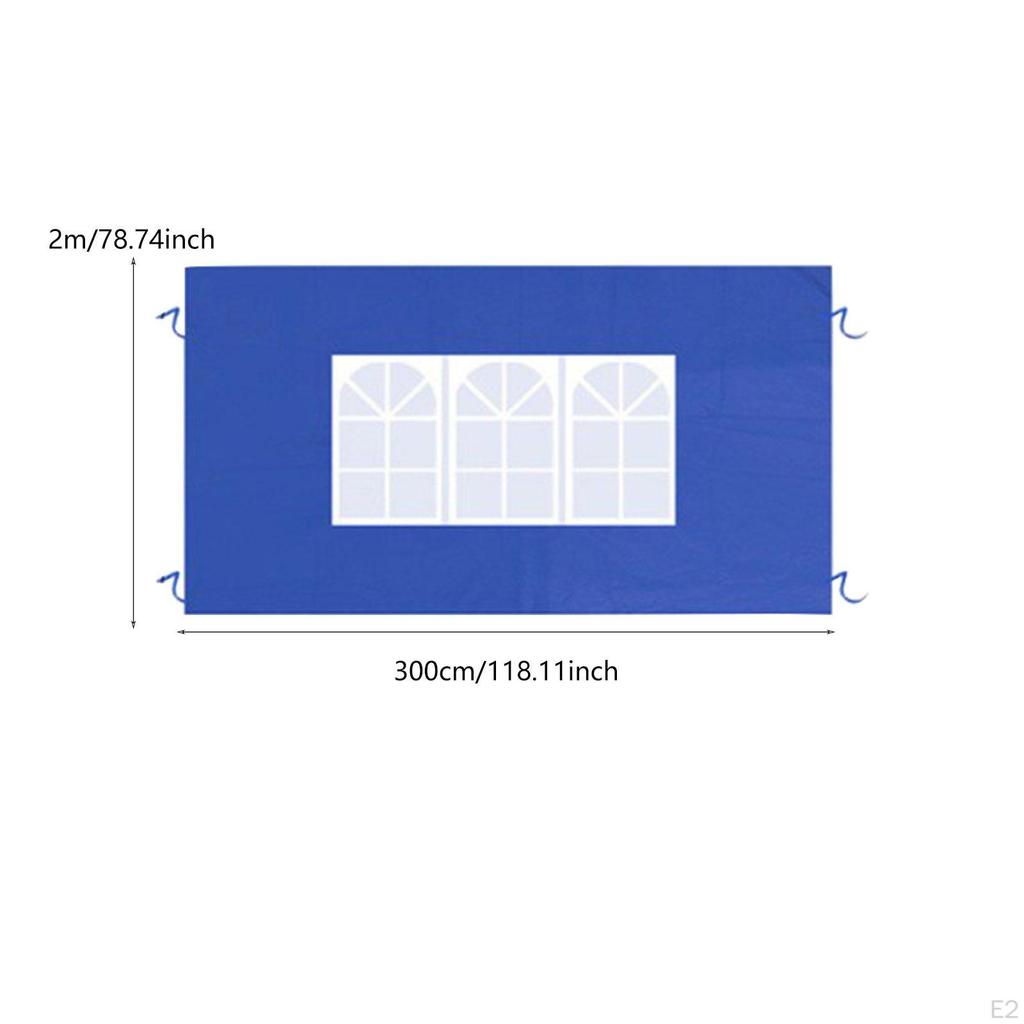 Baldachin Tent Side Wall Plan 300 Cm X 200 Portable Solar Wound with Window for Camping