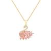 Titanium Steel Swan Necklace Women'S Simple And Versatile Inlaid Zircon Pendant Collarbone Chain