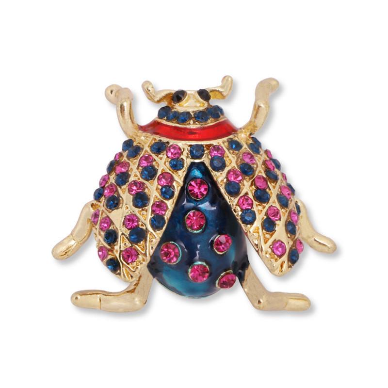 Animal Crystal Brooch With Alloy And Electroplating For Fashion Accessories