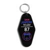 Modern Minimalist Motel Hotel Key Tag Keychain - Fan Gift & Backpack Decoration Pendant