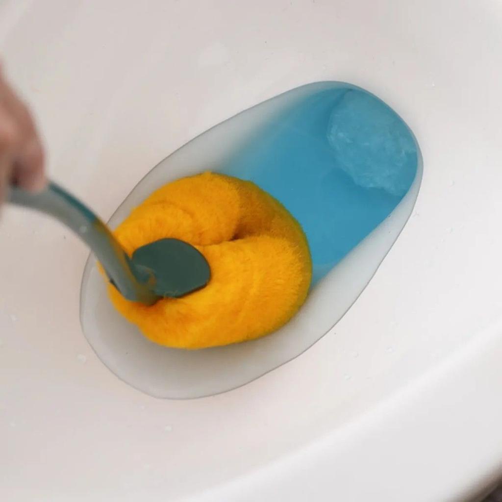 Toilet Brush Thickened and Angle Free Household Long Handle Wall Mounted Toilet Cleaning Brush Magic Tool
