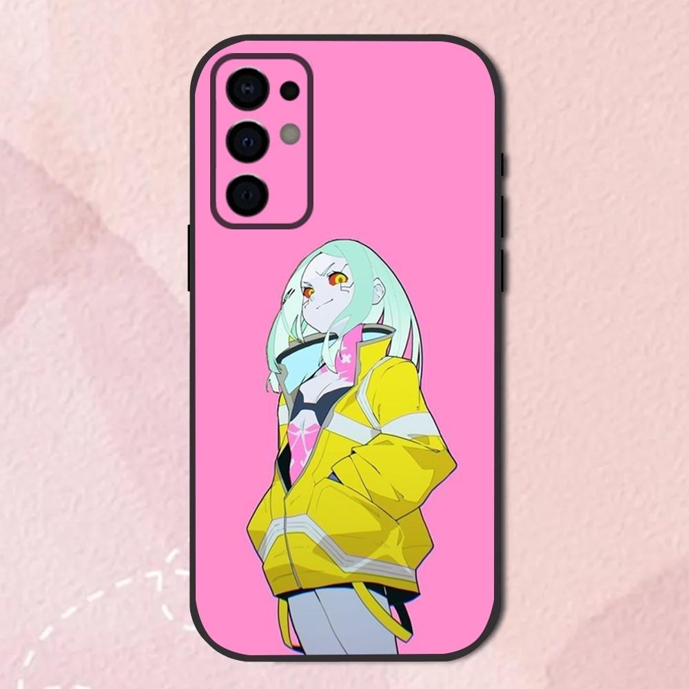 R-Rebecca C-Cyberpunk-g Edgerunners Чехол для телефона Samsung S24,S21,S22,S23,S30,Ultra,S20,Plus,Fe,Lite,Note,10,9,5G Черный корпус Samsung S24Plus