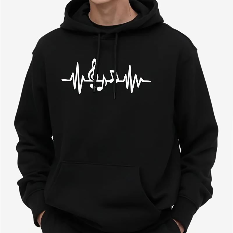 

Durable, Men s Hooded Sweatshirt, Suitable for Multi-Scene Use & Long-Term XXL чорний