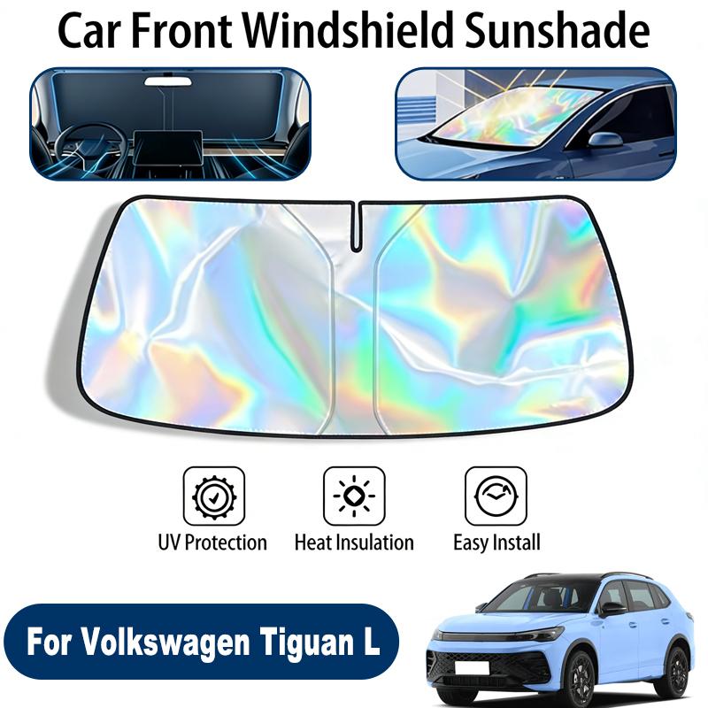 Windshield Sun Shade For Volkswagen Tiguan L Foldable UV Reflective Front Window Sun Protection Cover Accessories