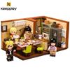 Keeppley Naruto Anime Surrounding Building Blocks Himawari Uzumaki's Birthday Assembly Model Children's Toy Birthday Gift