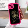 Golden Horse Year Mobile Phone Case for iPhone 17 16 15 14 13 12 11 Air Pro Max Plus Thicken TPU Colorful Cover Cover Pretty