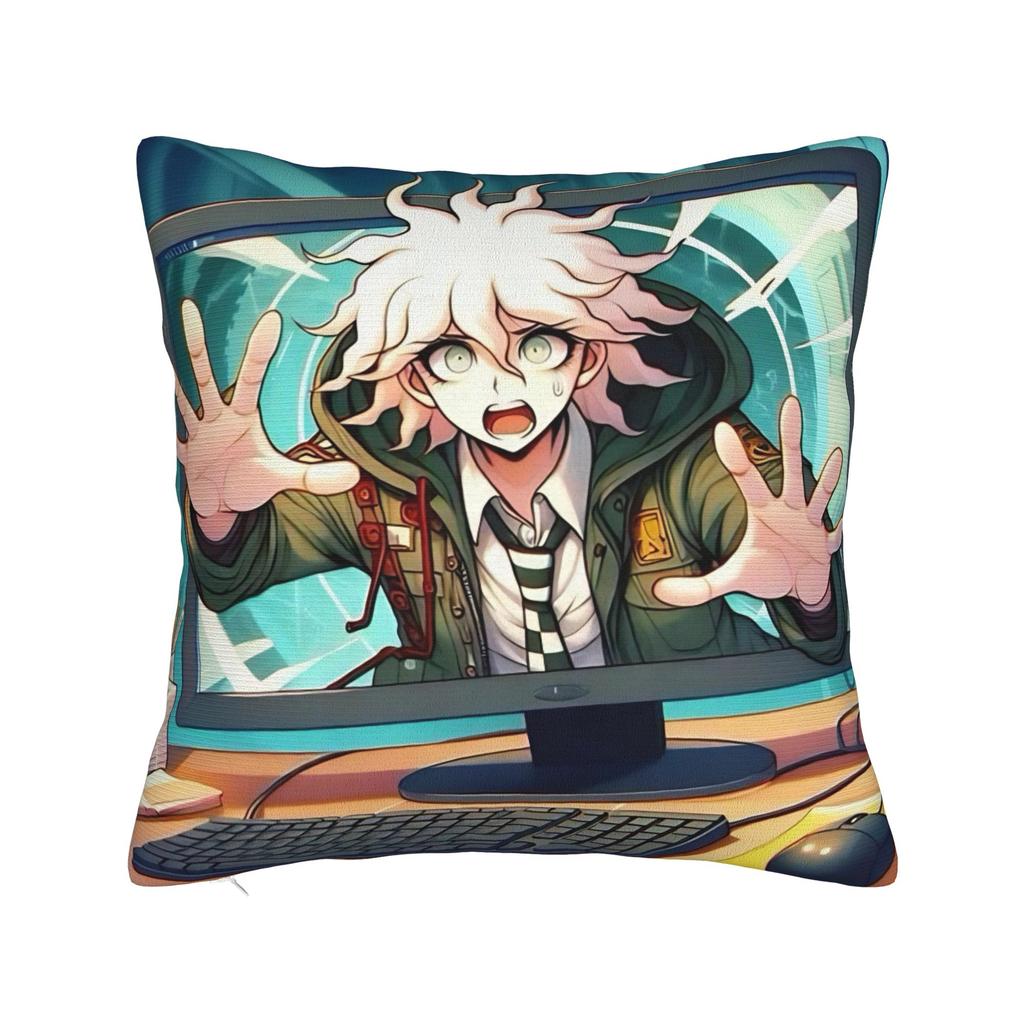 Nagito Komaeda Danganronpa Anime Pillowcase Printed Cushion Cover Decoration Pillow Case Cover Home Square