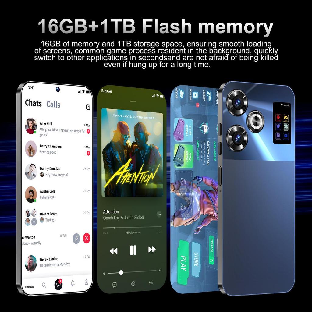 S25 Ultra Android 5G Smartphone: 6.6" Large Screen, 2+16GB Memory