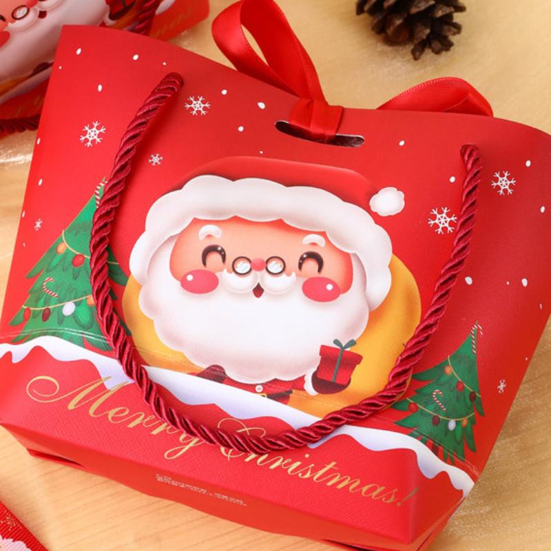Christmas Eve Apple Gift Bag Christmas Fruit Candy Snack Packaging Box Creative Birthday Gift Bag