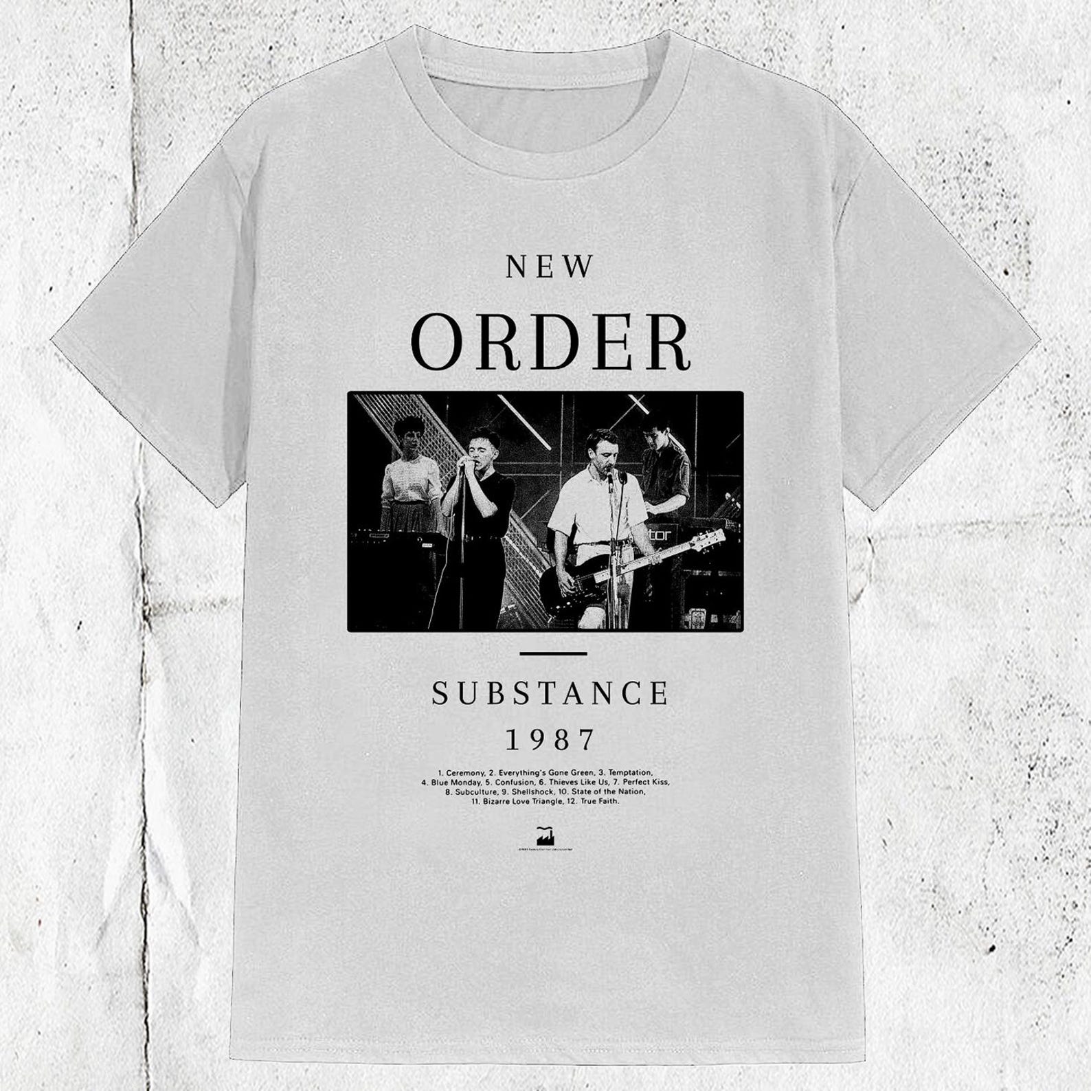 Vintage 80s New Order Band Substance 1987 T shirt S