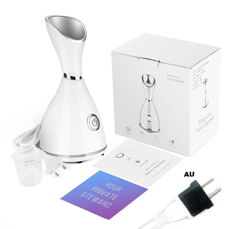 

Nano Ionic Face Steamer Deep Clean Moisturizing Steaming Face Skin Care Hot Cold Sprayer Facial Steamer Spa Care Sauna Sprayer
