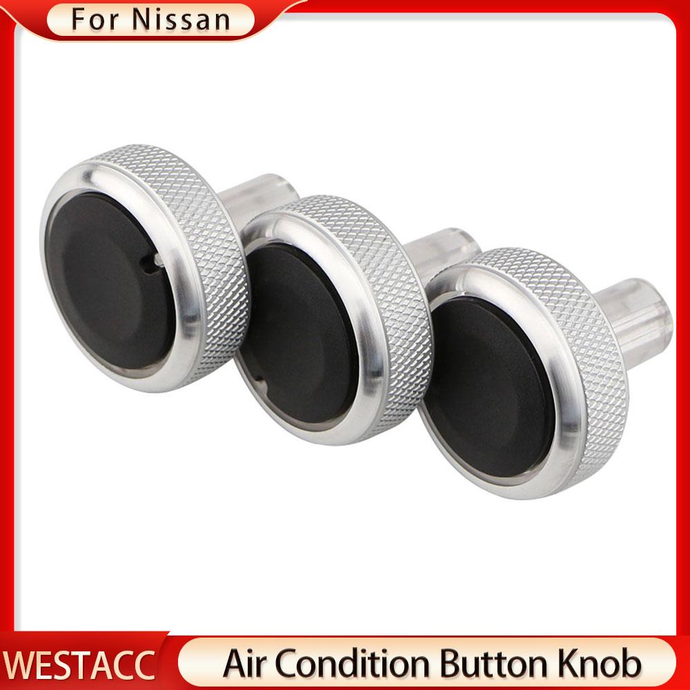 Car A/C Air Conditioning Knob Heat Control Switch Button Knob for Honda Old Fit 2002 - 2010 AC Knobs Aluminum Alloy
