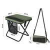 Faltbarer Rucksackhocker Tragbarer Klapphocker mit Handtasche Geeignet für Picknick Wandern Camping Angeln Haushalt Eltern-Kind-Aktivitäten