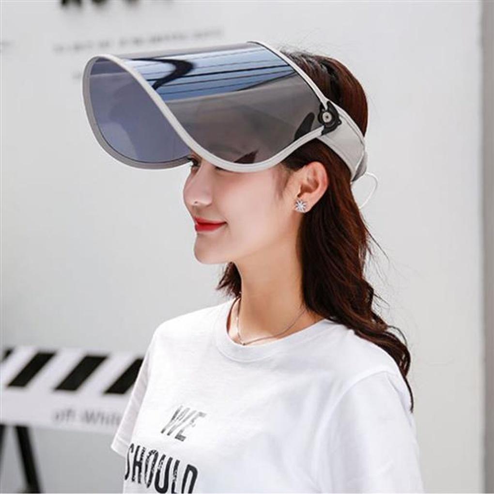 UV protection round sun cap (gray) / UV protection hat