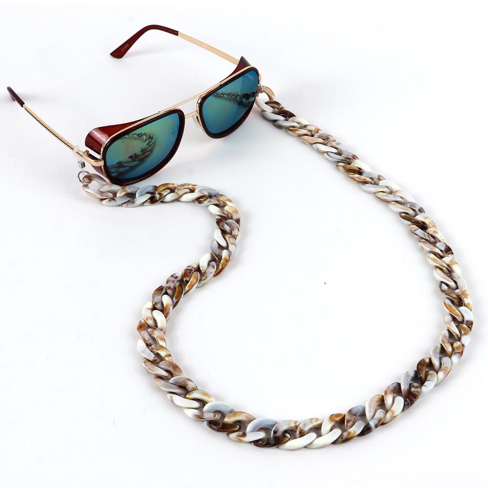 Acrylic Glasses Chains For Women Holder Cord Reading Sunglasses Chain Men Lanyard Eyeglasses Hanging Neck Chain Strap Rope Trend
