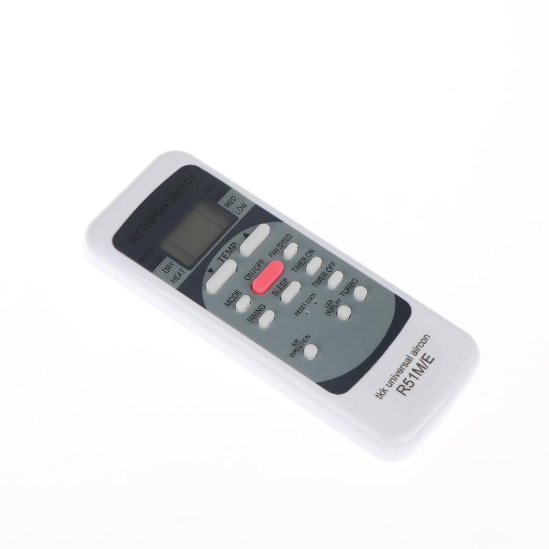 1/2 Piezas Control Remoto Universal para Aire Acondicionado Midea R51M/E con Temporizador de Reloj Incorporado