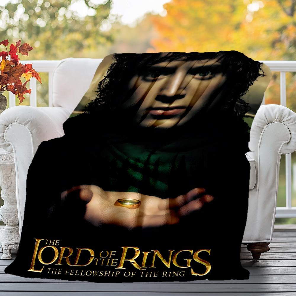 1pc Fellowship of the Ring, Lord of the Rings  - Throw Blanket, Soft, Flannel Blankets, Living Room,  All Seasons Use-1021067