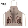 Blood Stain Costume Halloween Butcher Apron with Realistic Stain, Washable Protective Work Apron, Haunted House Decoration Horror Prop for Cosplay