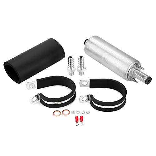 

KIMISS Car Fuel Pump, Universal 255 LPH Inline External High Pressure Fuel Pump with Kit for GSL392 normal