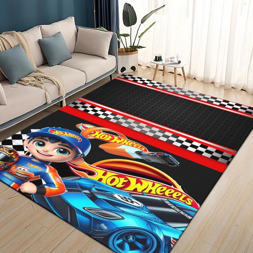 Hot Wheels 27 Style New Racing Car Cartoon Carpet Rug for Living Room Bedroom Home Sofa Decoration,Kids Play Non-slip Floor Mat
