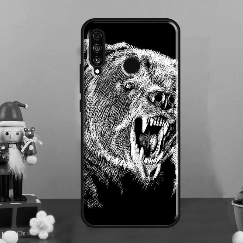 

Cartoon Grizzly Bear For Huawei Nova 7i 8i 11i 12i 12s 9 10 SE Y90 Y60 Y70 Y72 Y61 Y91 P30 P40 Lite P60 Pro Case Huawei Nova Y61