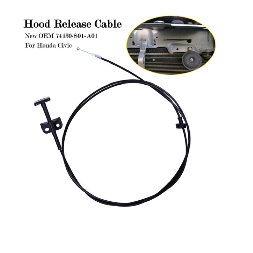 Hood Release Cable with Handle for Honda Civic 1996-2000 74130S01A01