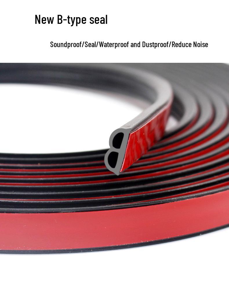 Universal Car Door Gap Sealing Strip for Soundproofing and Noise Reduction