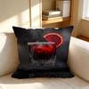 Cushion Cover Nordic Style Natural Linen Pillow Cover Durable Washable Pillowcase for Home Bedroom Sofa P Bar Wine Glass