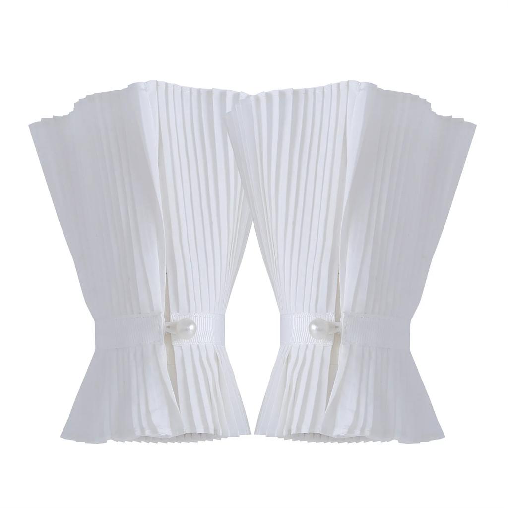 Perfect Match Adult Fake Sleeve For Women Pleated Detachable Cuff Vintage White False Sleeves Decorative Girls Ruffles Fake Cuffs Accessory