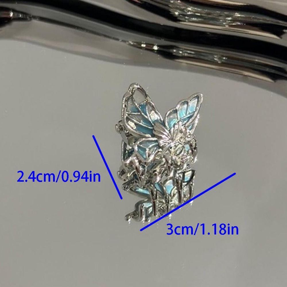 Hollow Animal Hair Clip Y2k Butterfly Hairpin Elegant Mini Butterfly Hair Claw Party