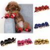 4pcs/set Warm Winter Pet Dog Boots Waterproof Puppy Shoes Protective Anti-slip Apparel for Small Dog Puppy Dogs Socks Booties