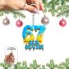 2D flat acrylic keychain - multiple colors available, perfect for backpack decoration and car key pendant