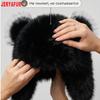 JERYAFUR Chapéu Ushanka Trapper Feminino com Orelhas de Gato, Quente e Fofo com Pom‑pom de Pele Sintética Grossa, Gorro de Inverno para Dias Frios e Nevados