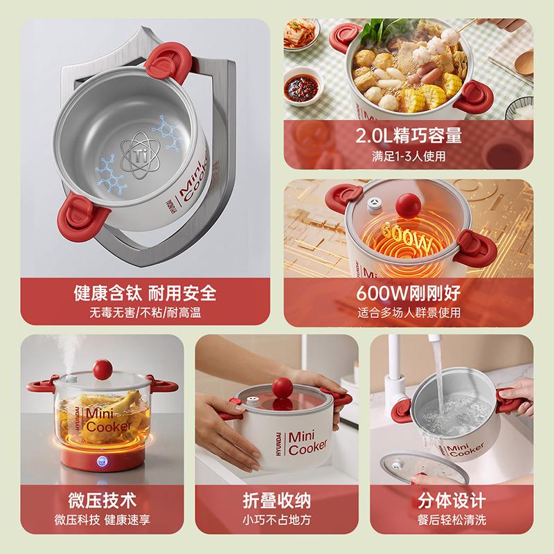Multi-functional Electric Hot Pot with Titanium Coating
